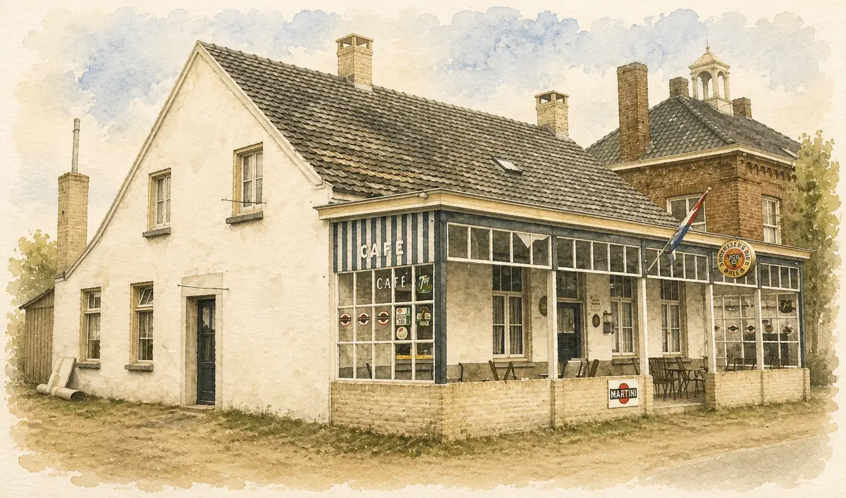 Aquarel van het dorp Lierop (5 van 6)